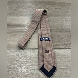 Hermes Paris Men's 100% Soie Orange Luxury Necktie Tie - Made In France